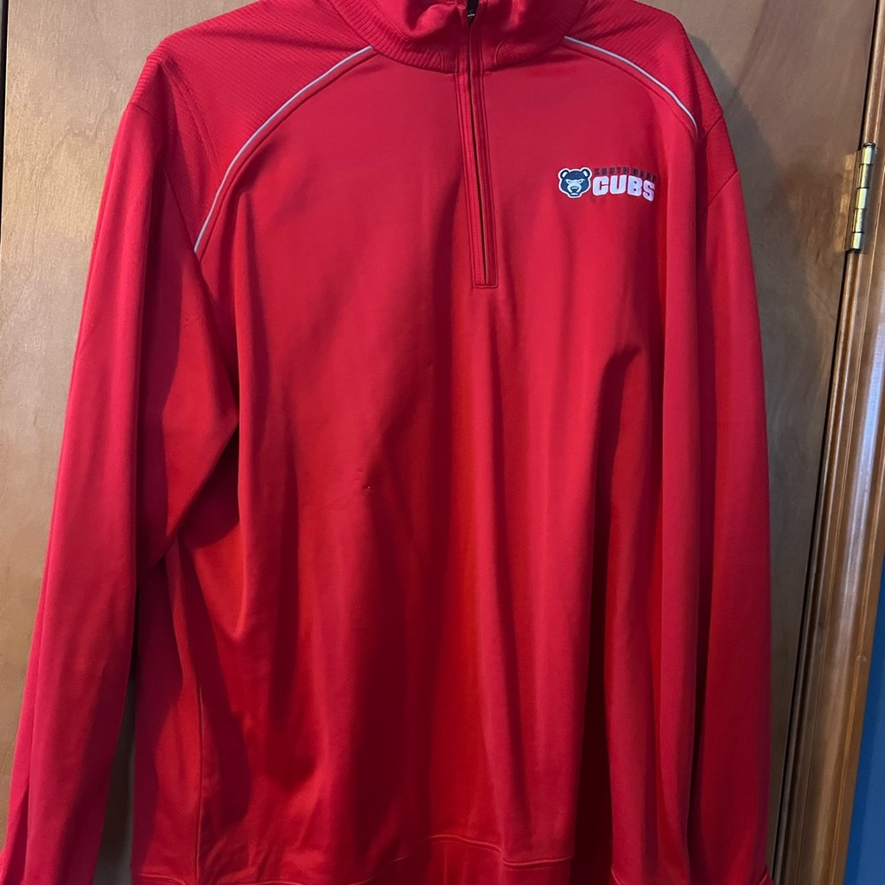 Red south bend Cubs Quarter-Zip Pullover. XXL